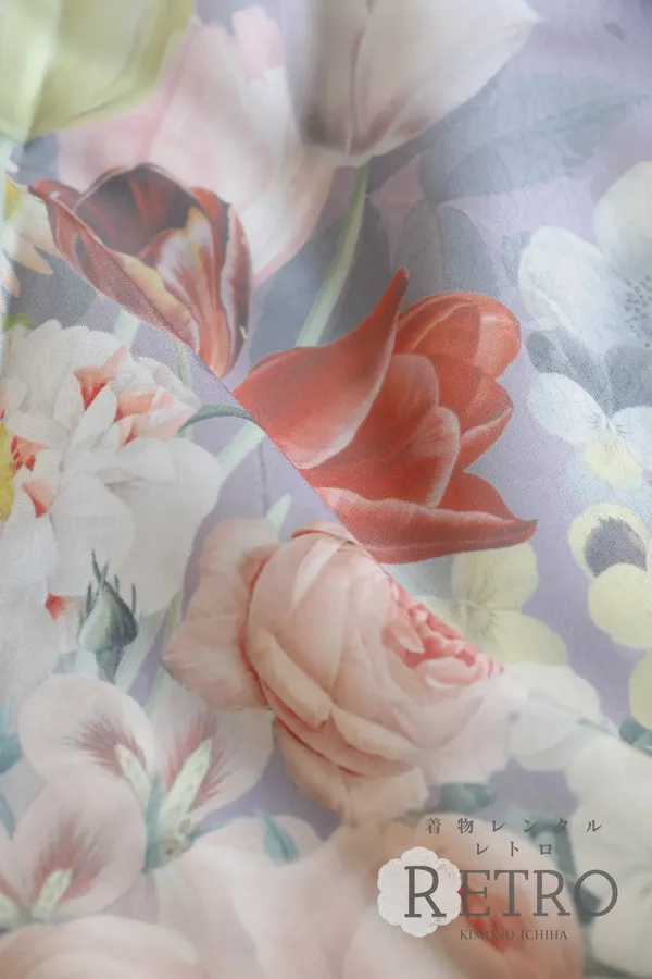 おしゃれでモダンな洋花訪問着